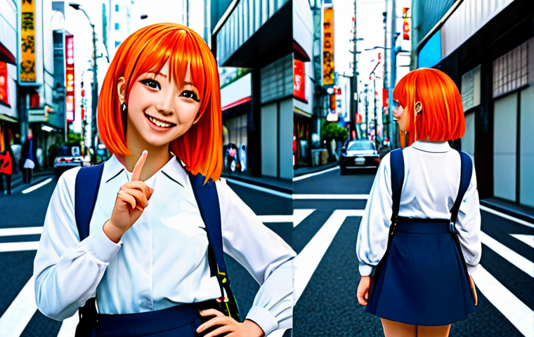 캐릭터 디자인 관련 독학 강의 추천 - **Prompt:** "A cheerful, fully clothed anime-style character design, a young woman with bright, colo...