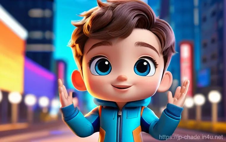 캐릭터 디자인과 영상 콘텐츠의 융합 - **Prompt:** A whimsical, chibi-style character with a bright, friendly expression, wearing a stylish...