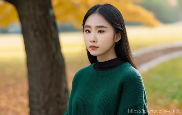 캐릭터 디자인 심화 학습 자료 - **Character with Inner Depth and Subtle Emotions**
    A young, East Asian female character, appeari...