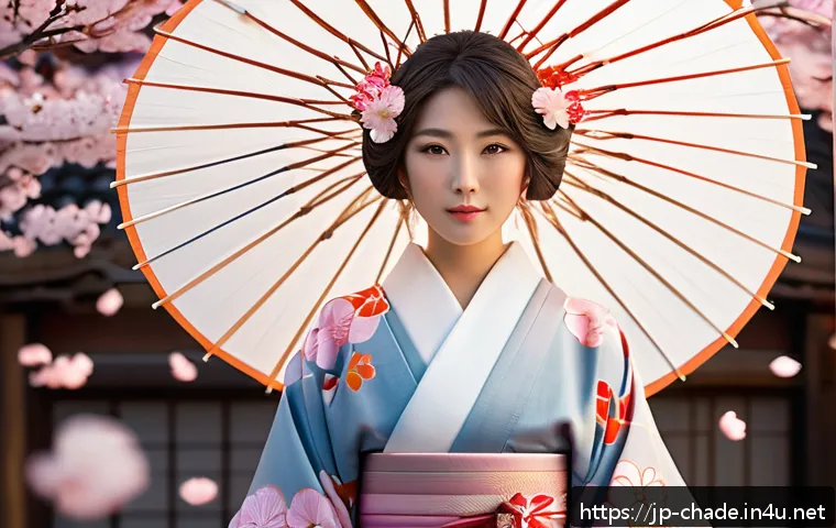 캐릭터 디자인과 문화적 다양성 표현 - A vibrant anime-style female character wearing a modernized kimono with bold, colorful patterns insp...